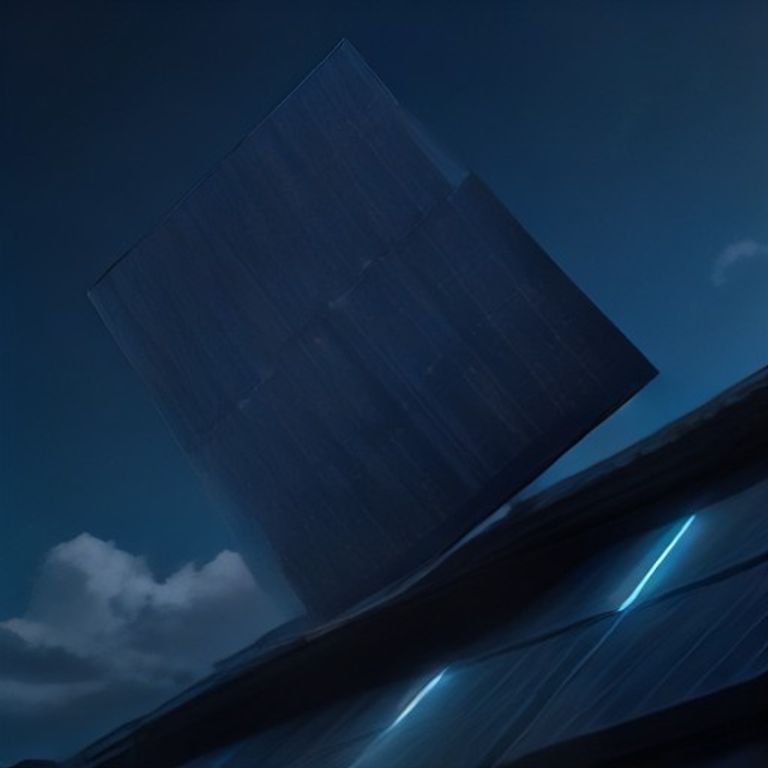 Render de panel solar fotovoltaico
